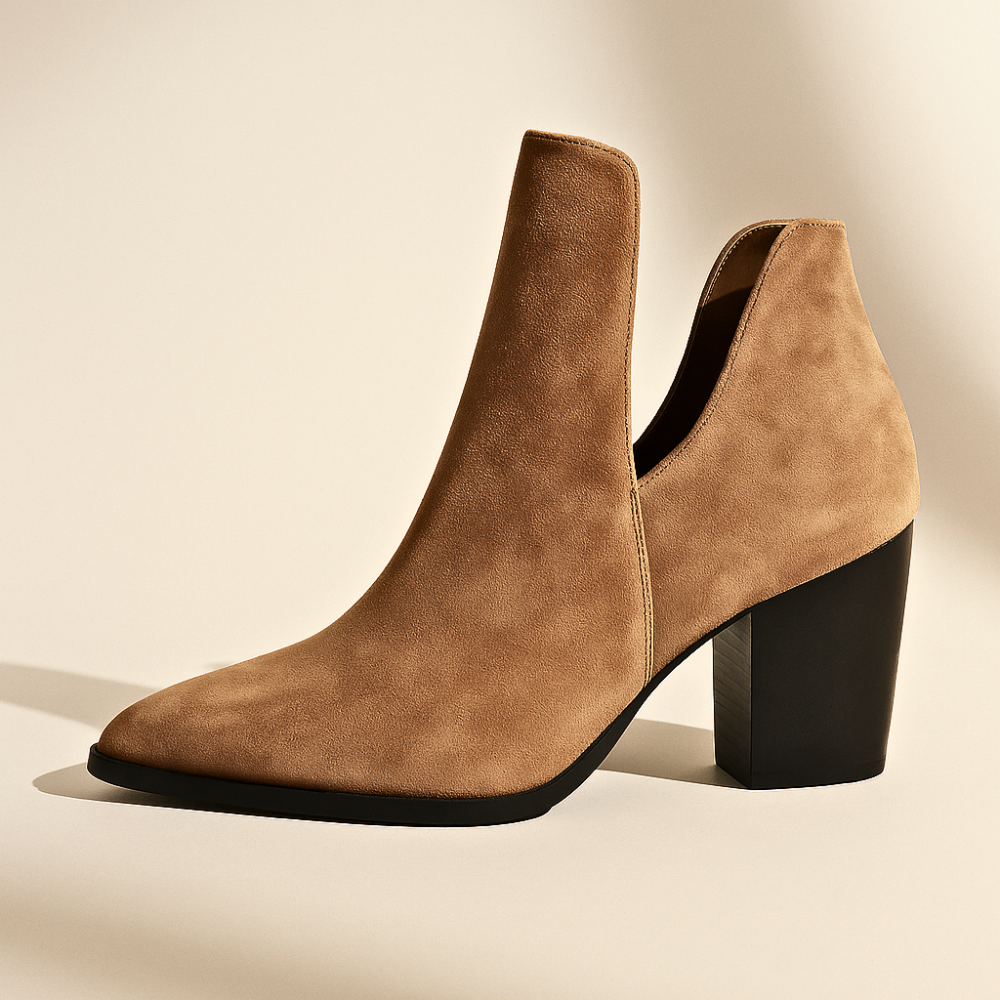 Avery Flannel Heel Boots