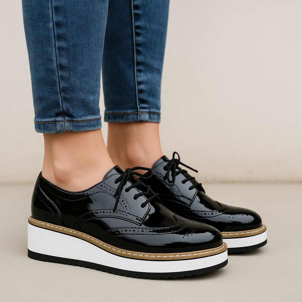 Bellamy Leather Platform Oxfords