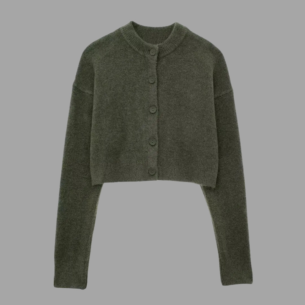 Siena Cropped Knit Cardigan