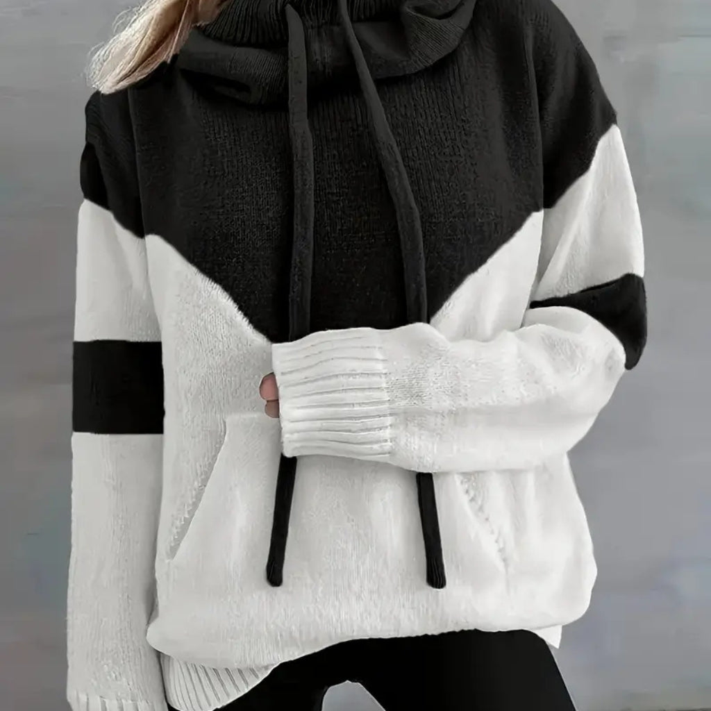 Albany Color Block Knit Hoodie