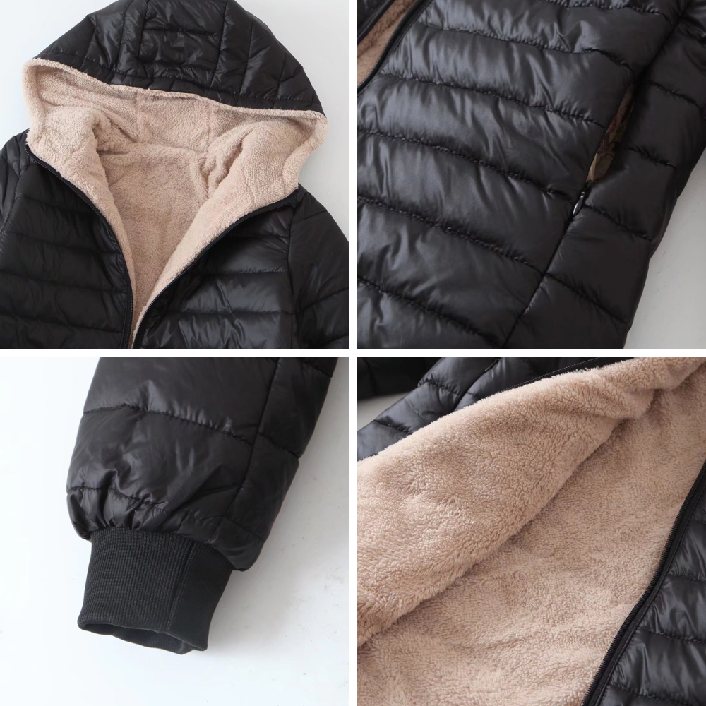 Elara Quilted Plush Coat