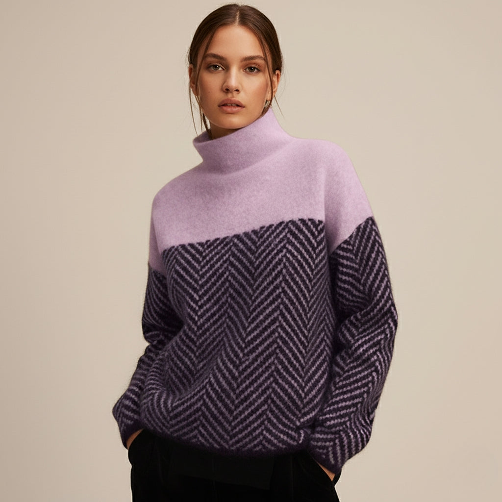 Elmsford Chevron Knit Sweater