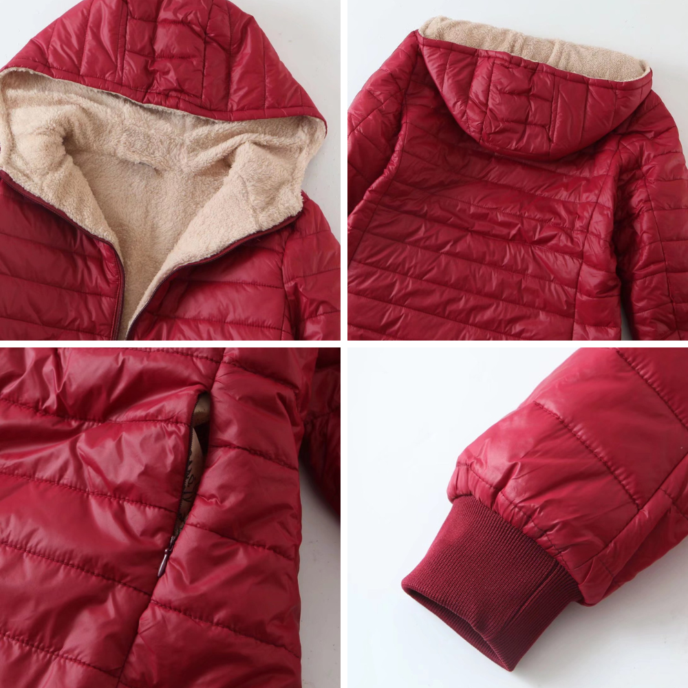Elara Quilted Plush Coat