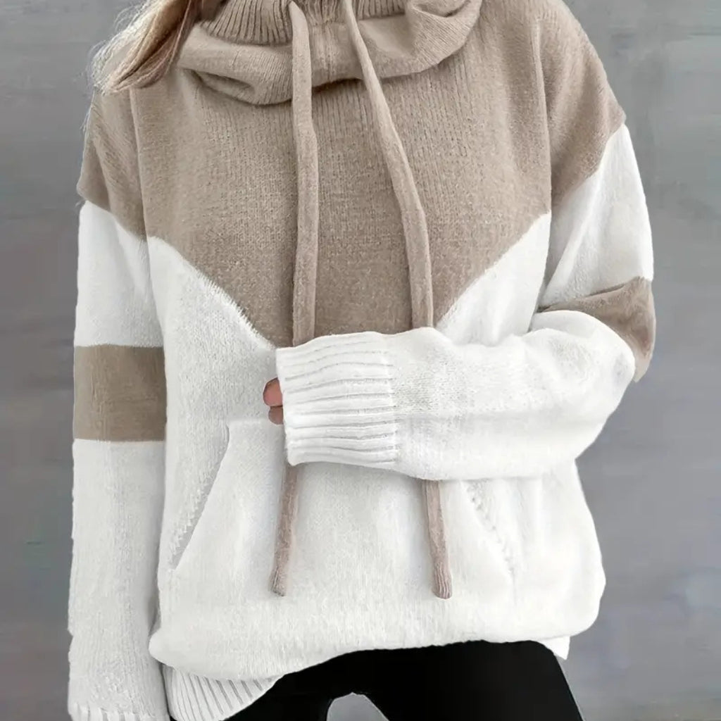 Albany Color Block Knit Hoodie