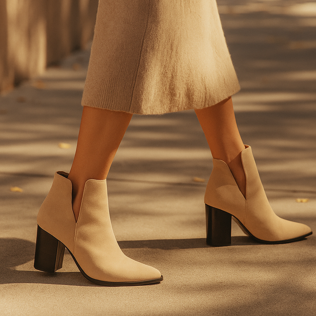 Avery Flannel Heel Boots