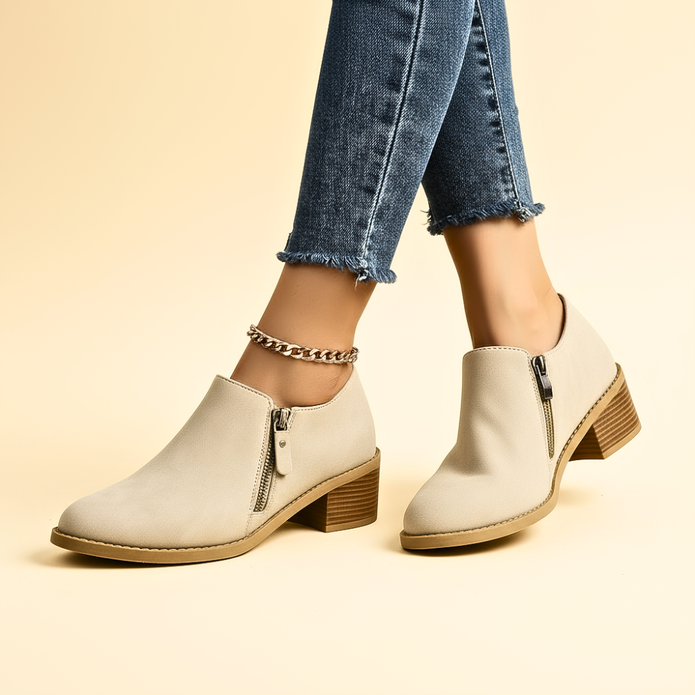 Sutton Zip Ankle Boots