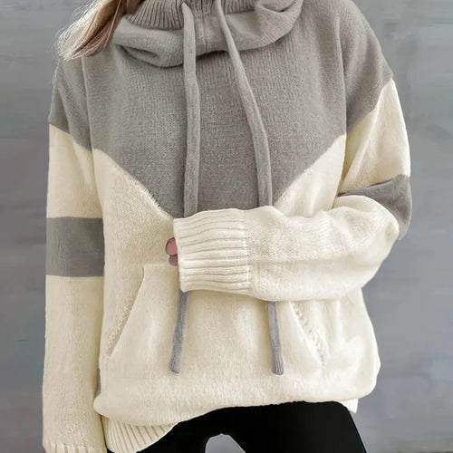 Albany Color Block Knit Hoodie