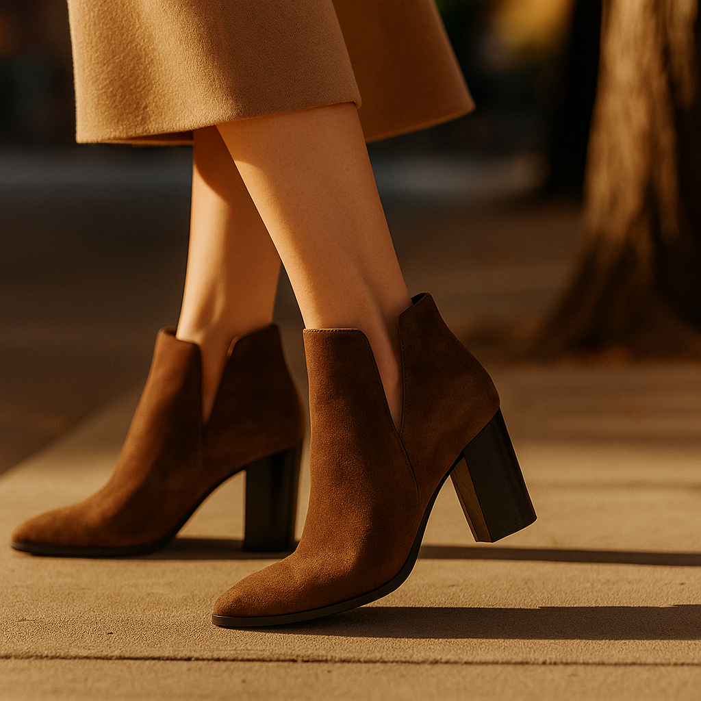 Avery Flannel Heel Boots