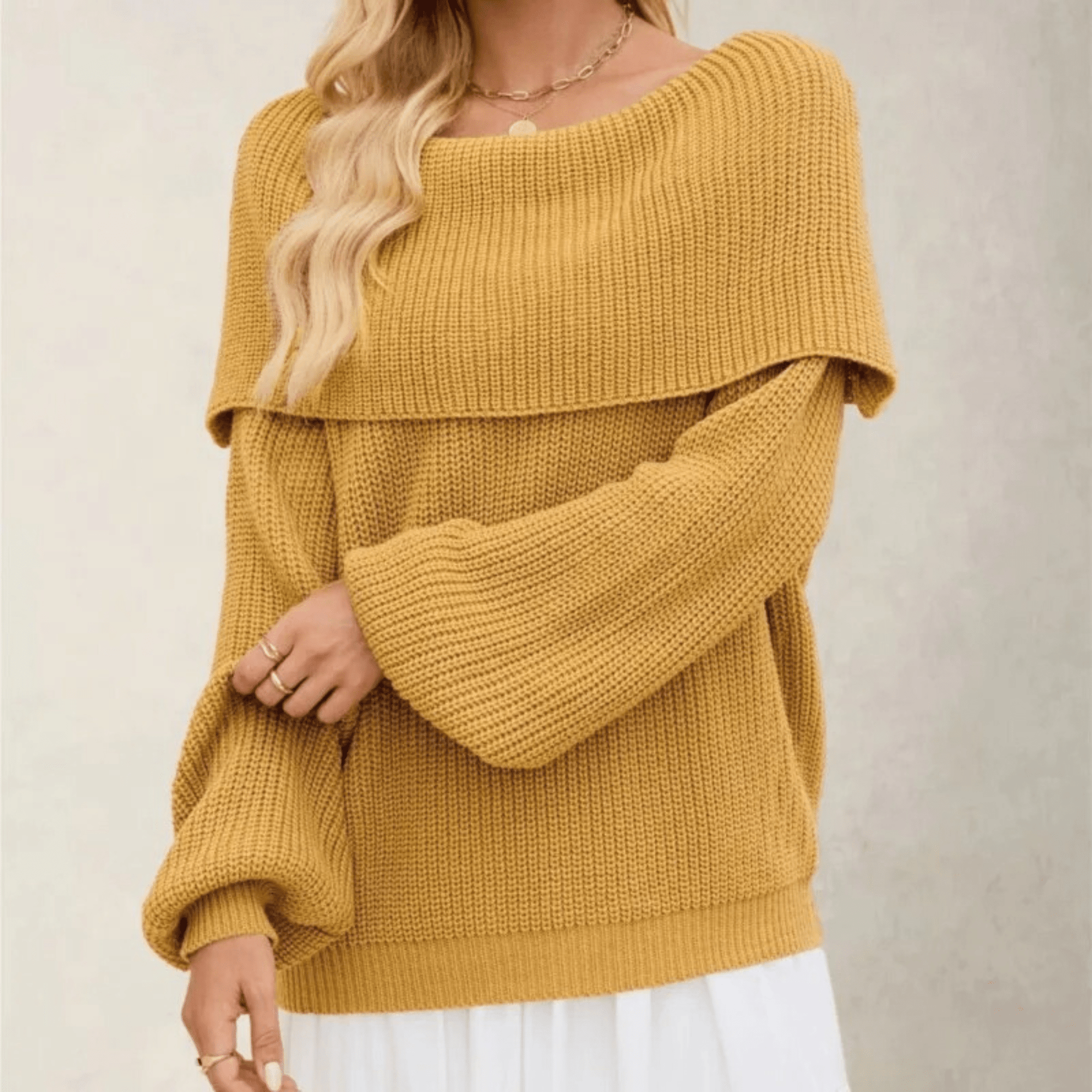 Arlette Off-Shoulder Knit Sweater