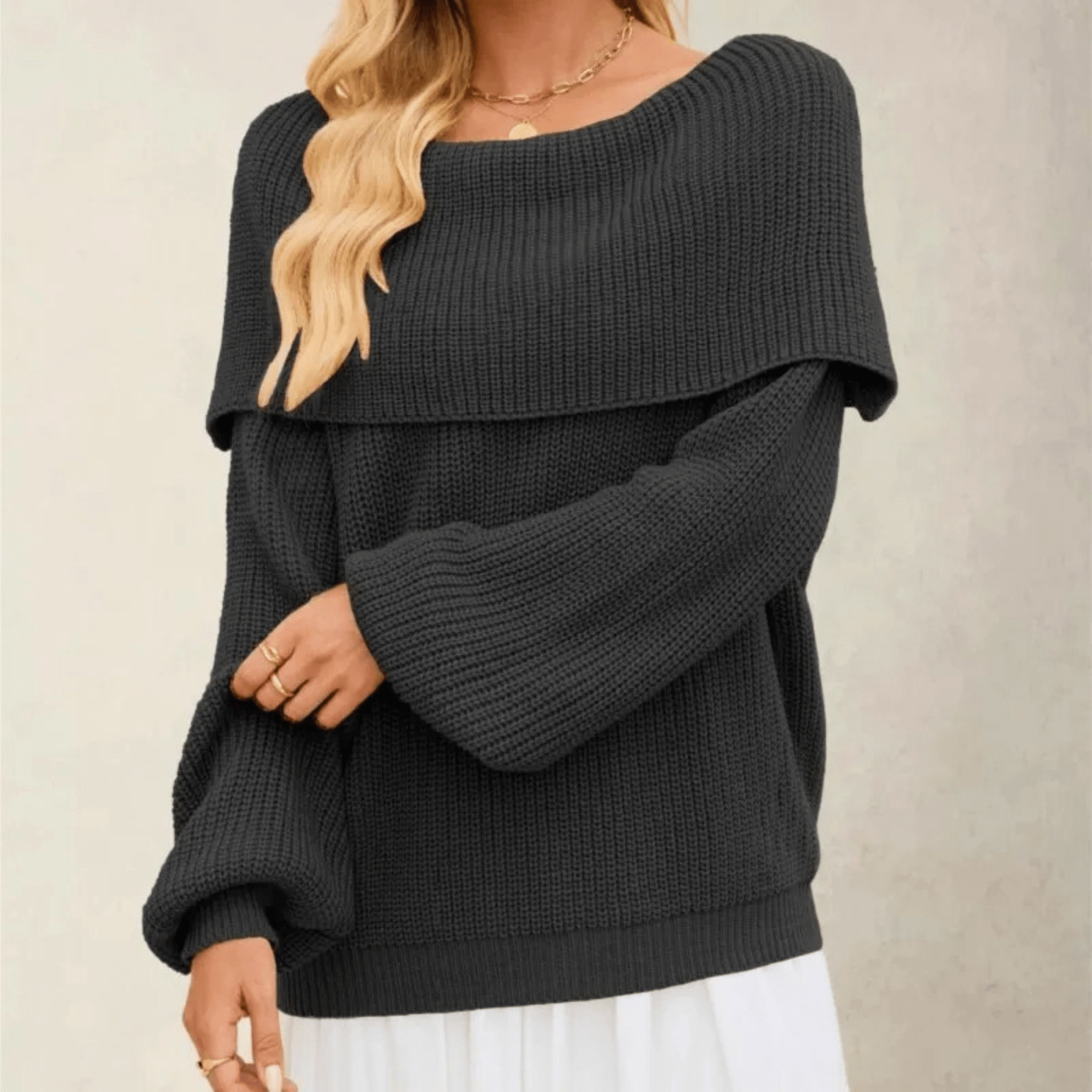 Arlette Off-Shoulder Knit Sweater