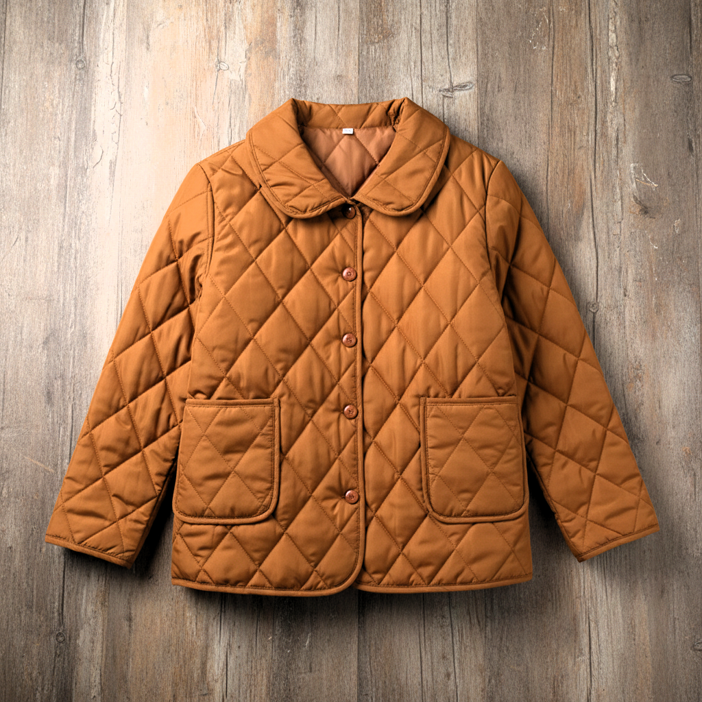 Elise Quilted Button-Up Jacket