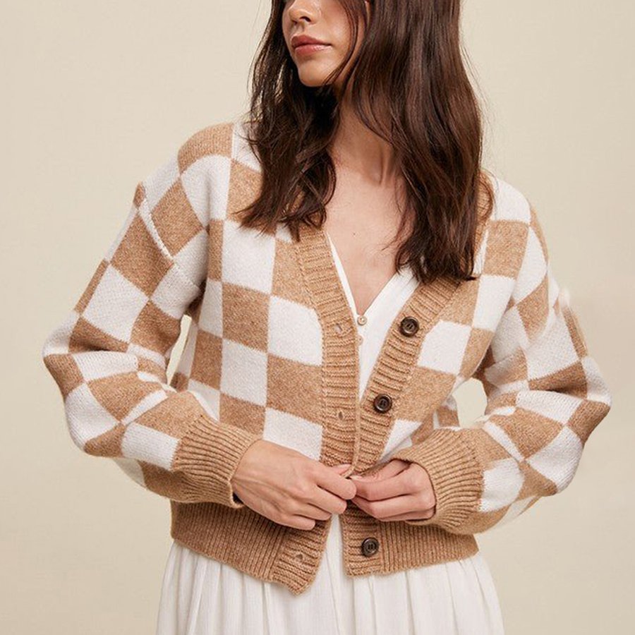 Elodie Pattern Knit Cardigan