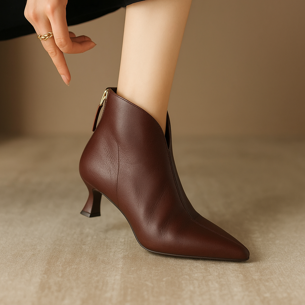 Emilia Pointed Toe Ankle Boots