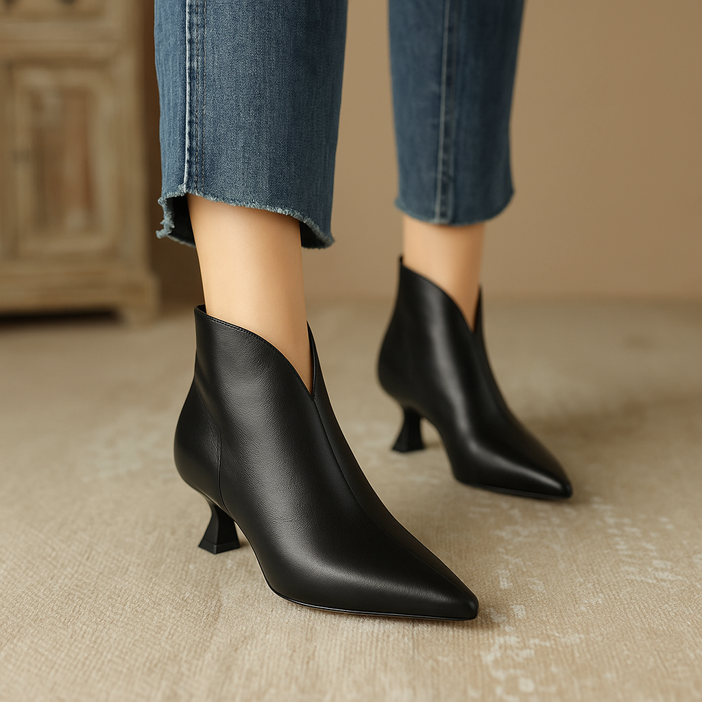 Emilia Pointed Toe Ankle Boots