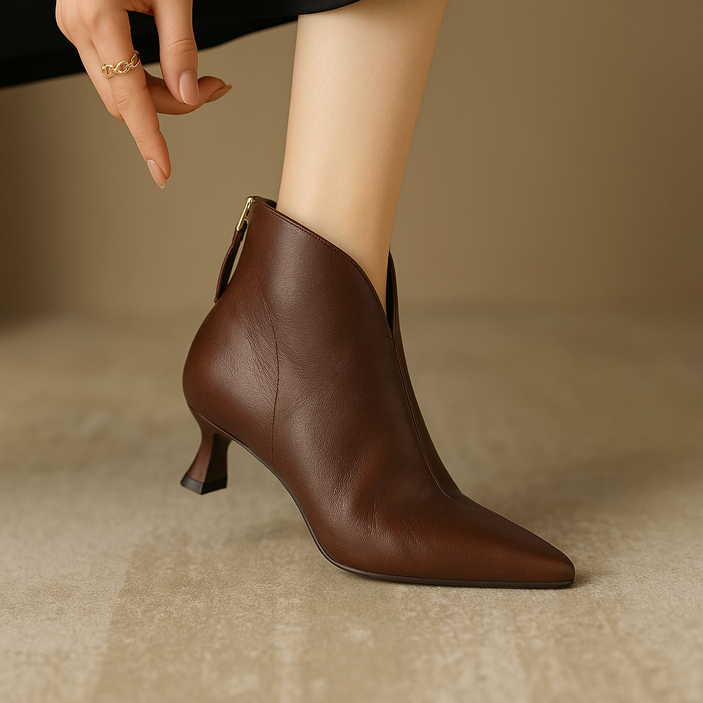 Emilia Pointed Toe Ankle Boots
