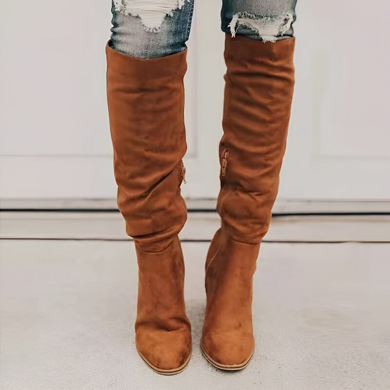 Lerida Suede Knee Boots