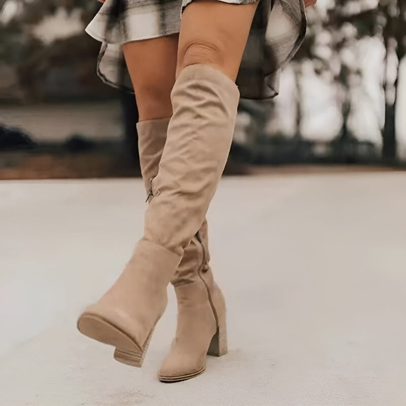 Lerida Suede Knee Boots