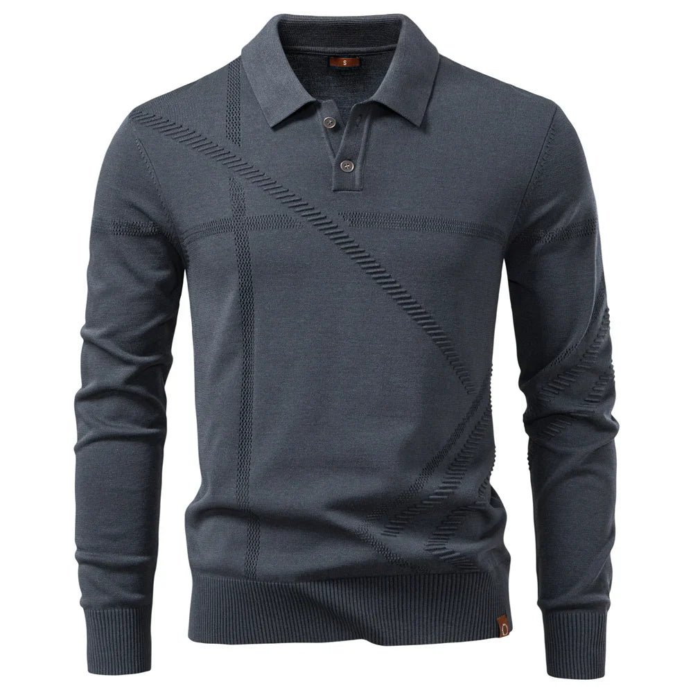 Lincoln Knit Polo Sweatshirt