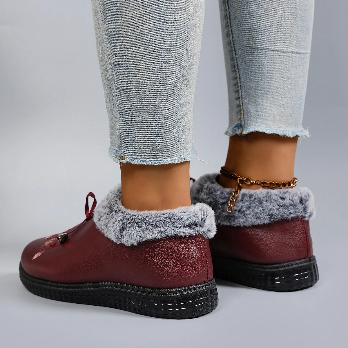Aria Flora Fur Boots