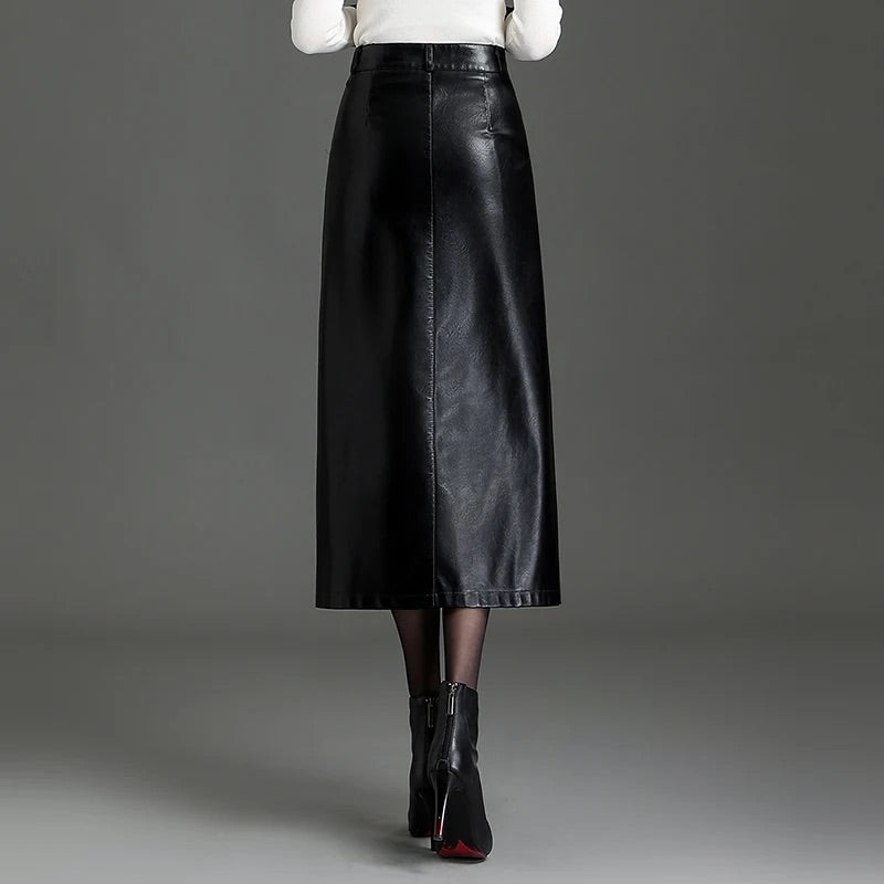 Sally Leather Skirt