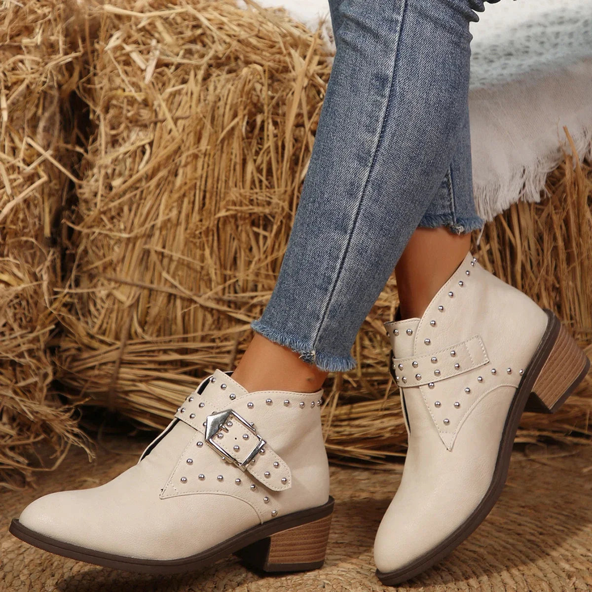 Savannah Studded Ankle Boots