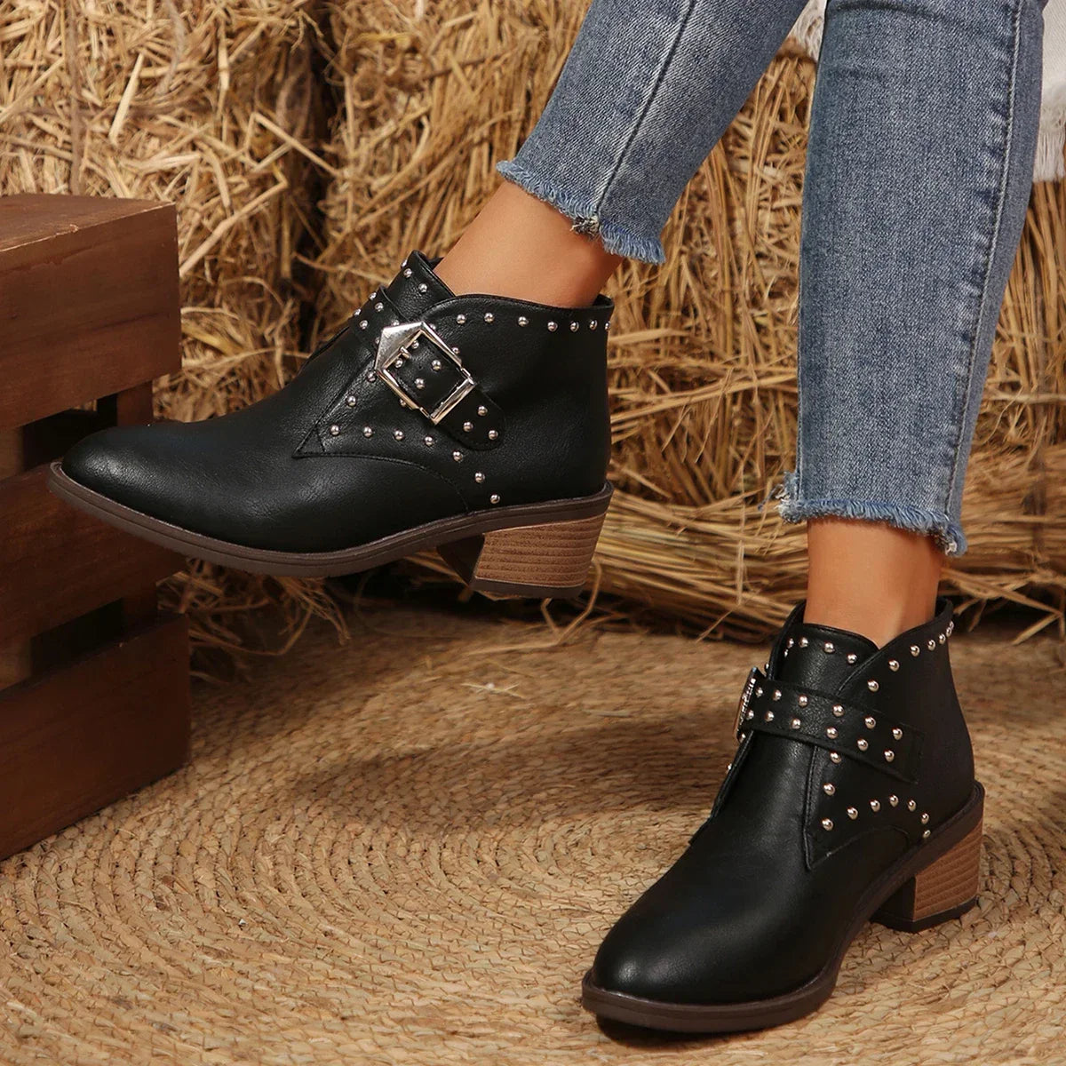 Savannah Studded Ankle Boots
