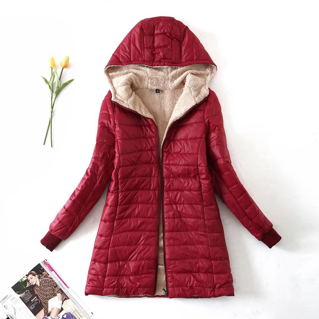 Elara Quilted Plush Coat
