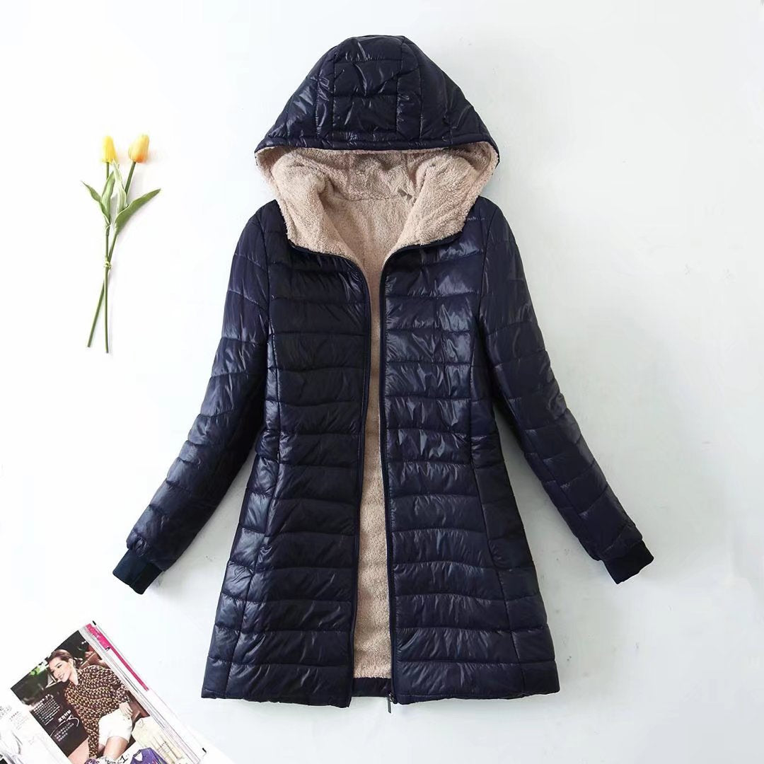 Elara Quilted Plush Coat