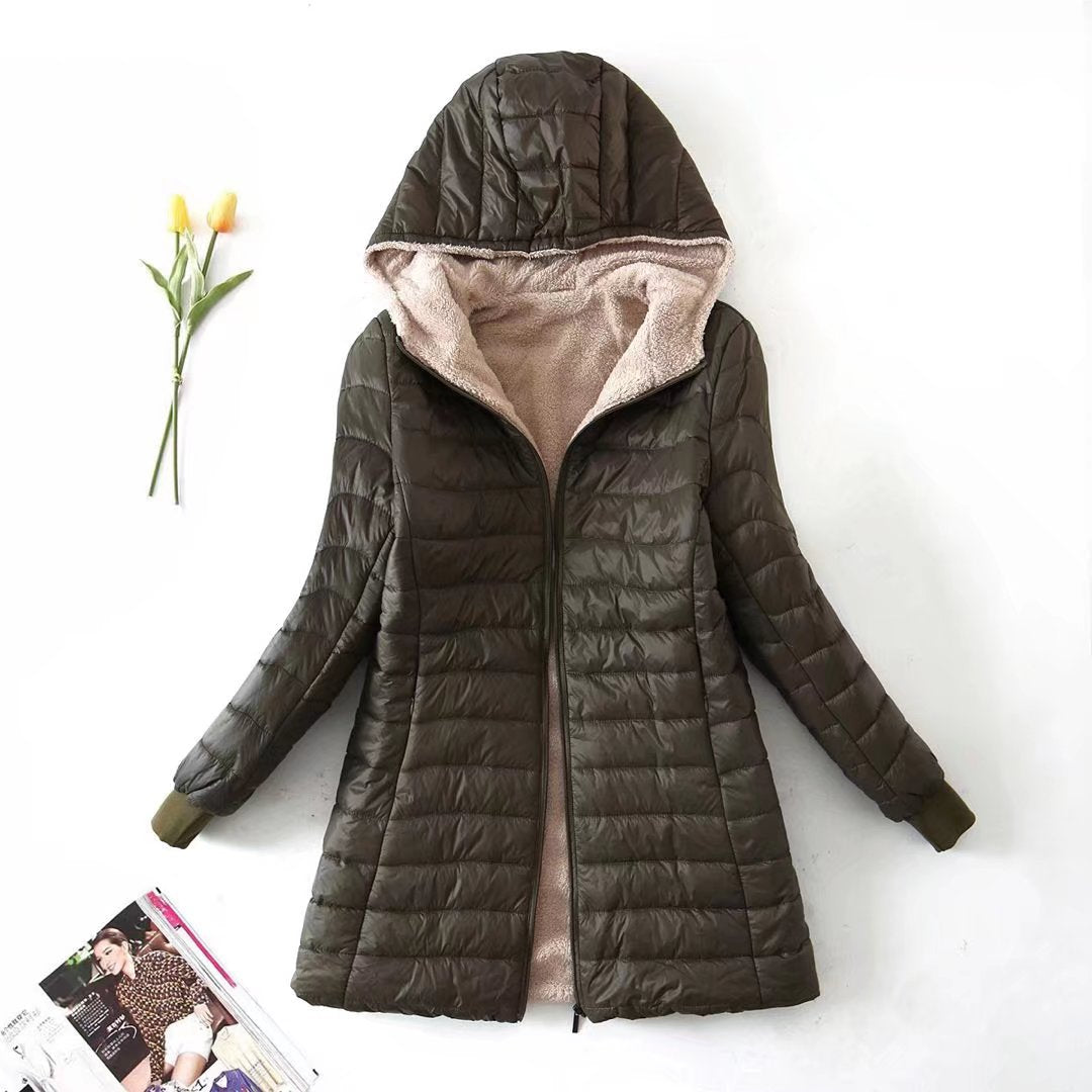 Elara Quilted Plush Coat