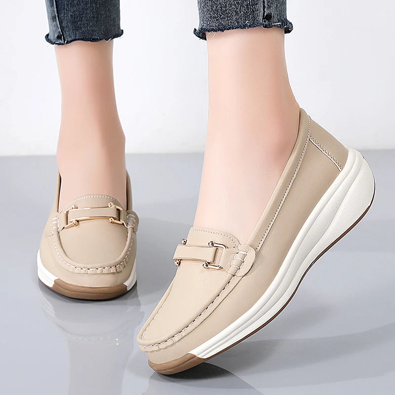 Portia Orthopedic Leather Loafers