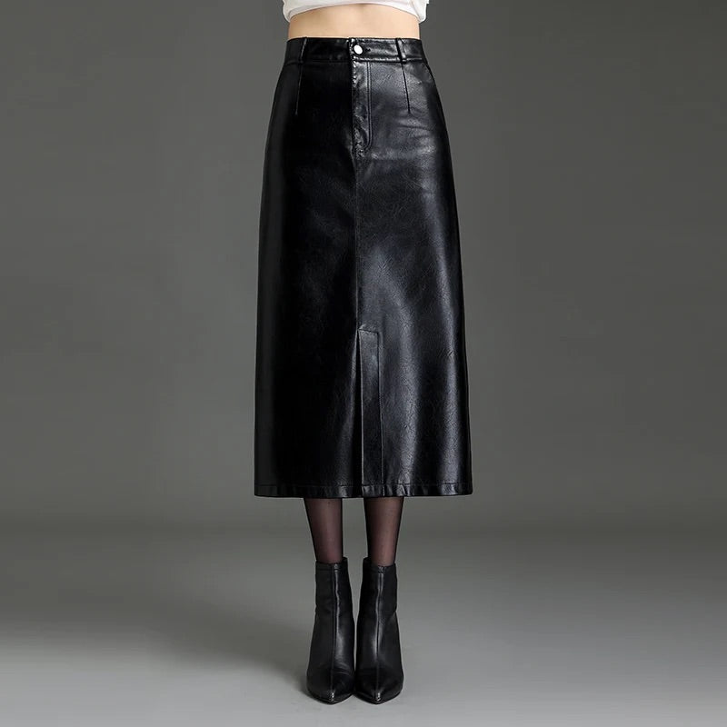 Sally Leather Skirt