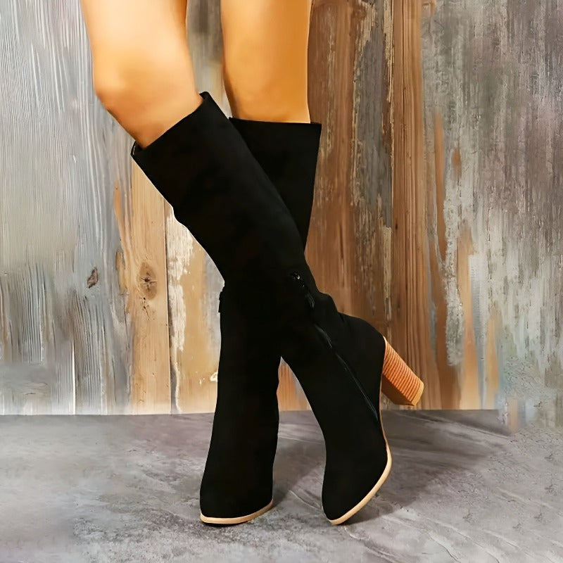 Lerida Suede Knee Boots
