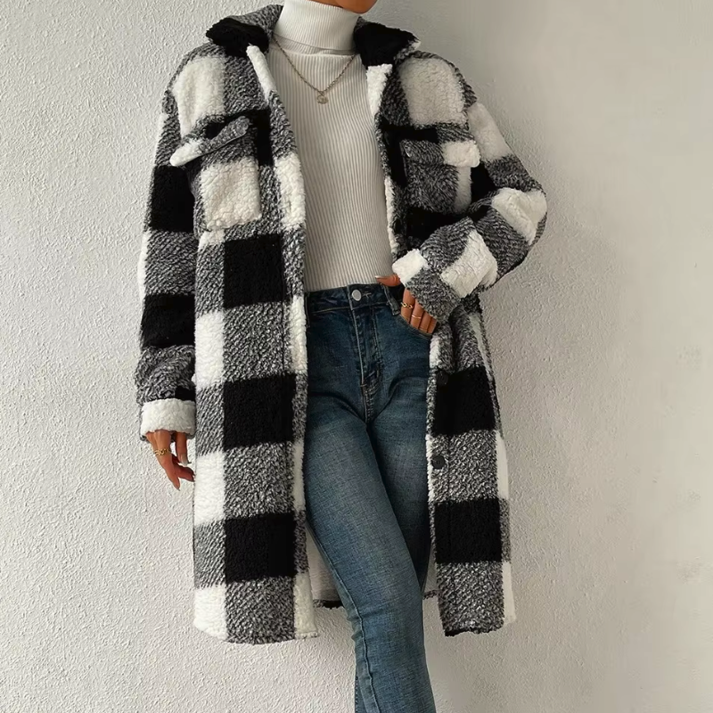 Sky Edwards Plaid Coat