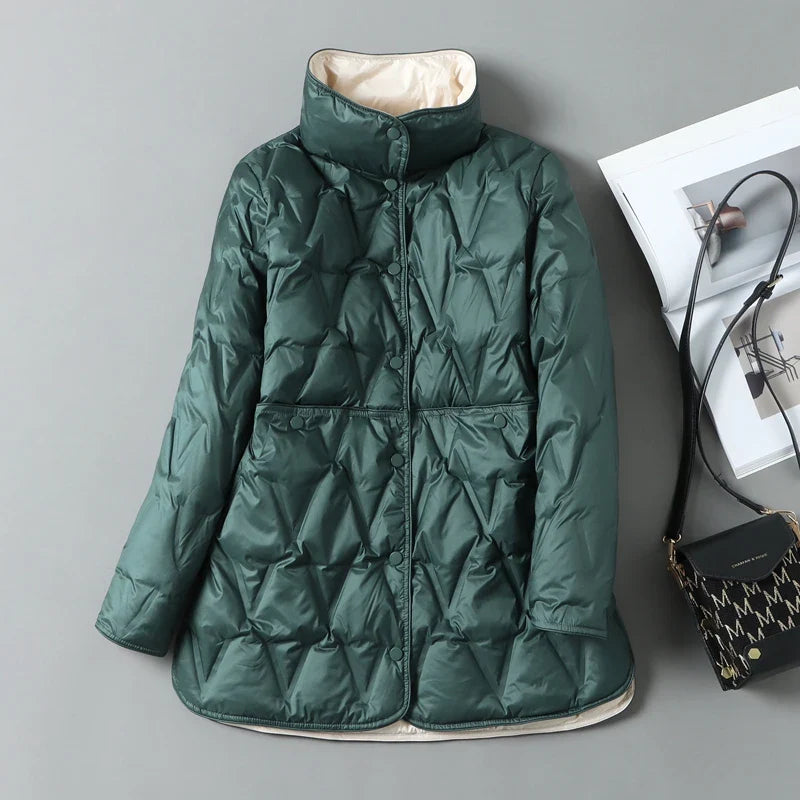 Amara Quilted Down Jacket