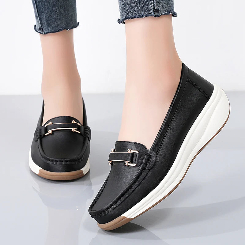 Portia Orthopedic Leather Loafers