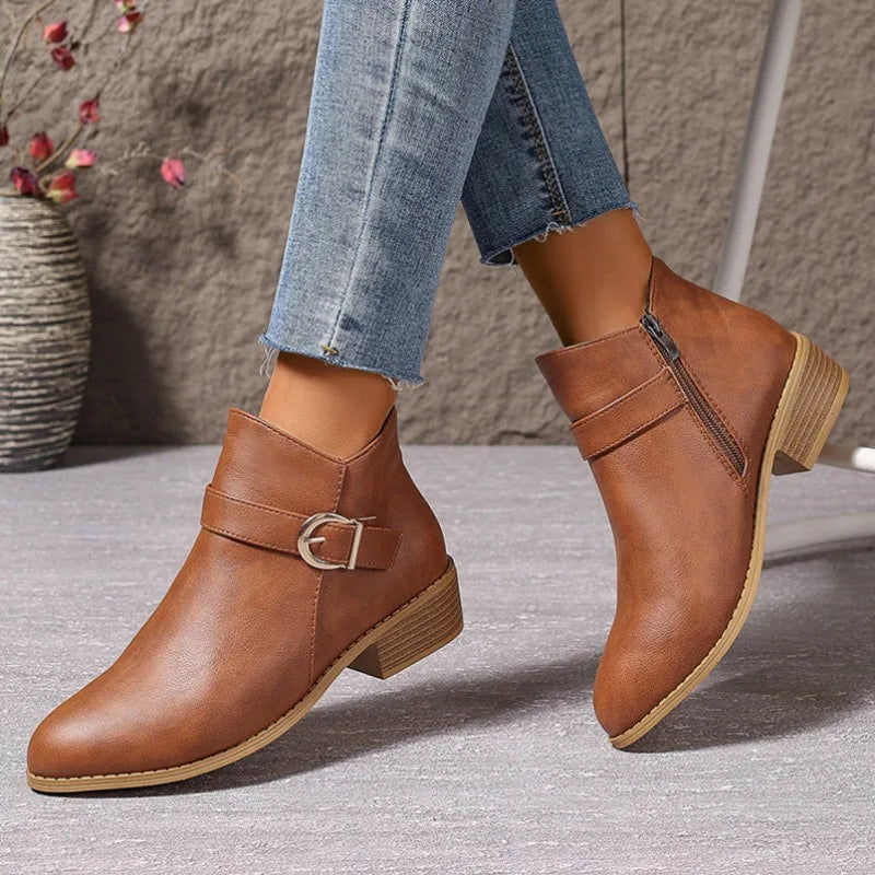 Sorelle Low Heel Ankle Boots