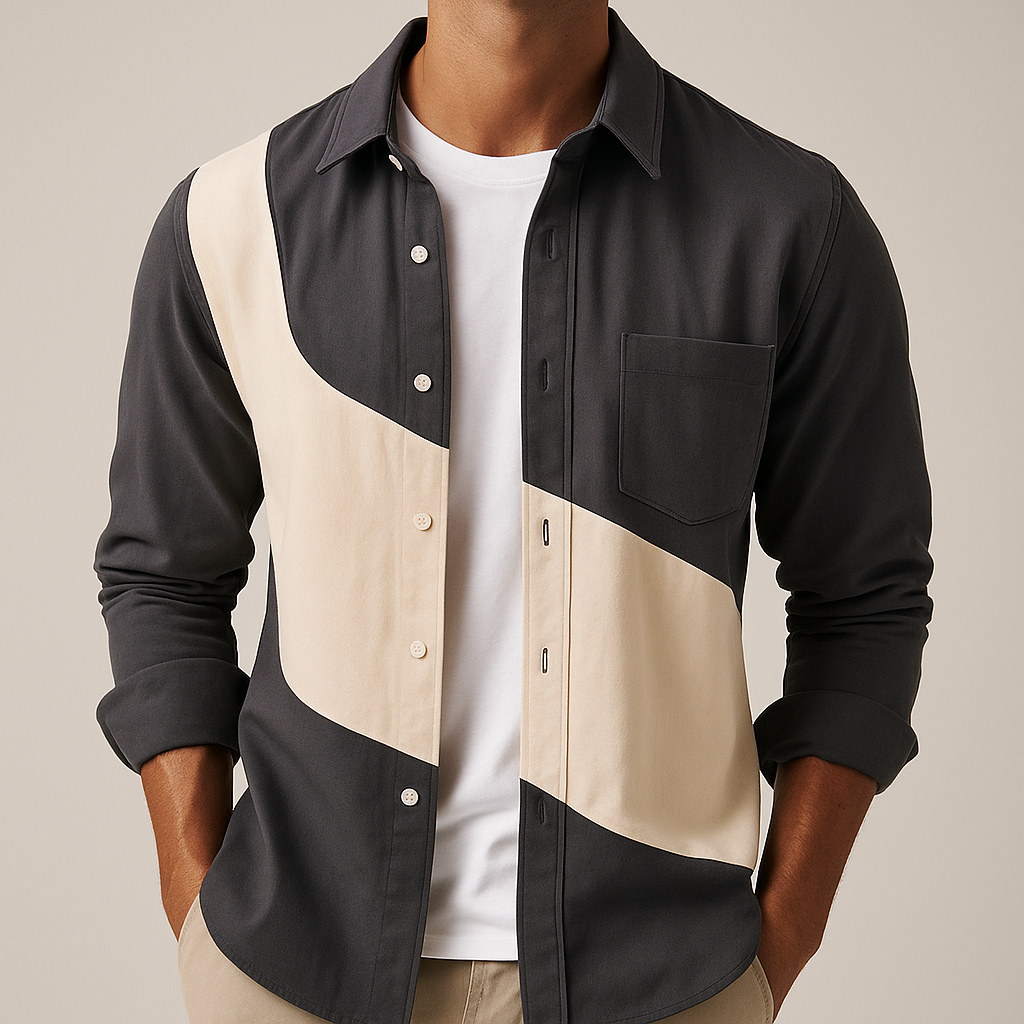 Easton Color Block Shirt - [Ezra Daniel]