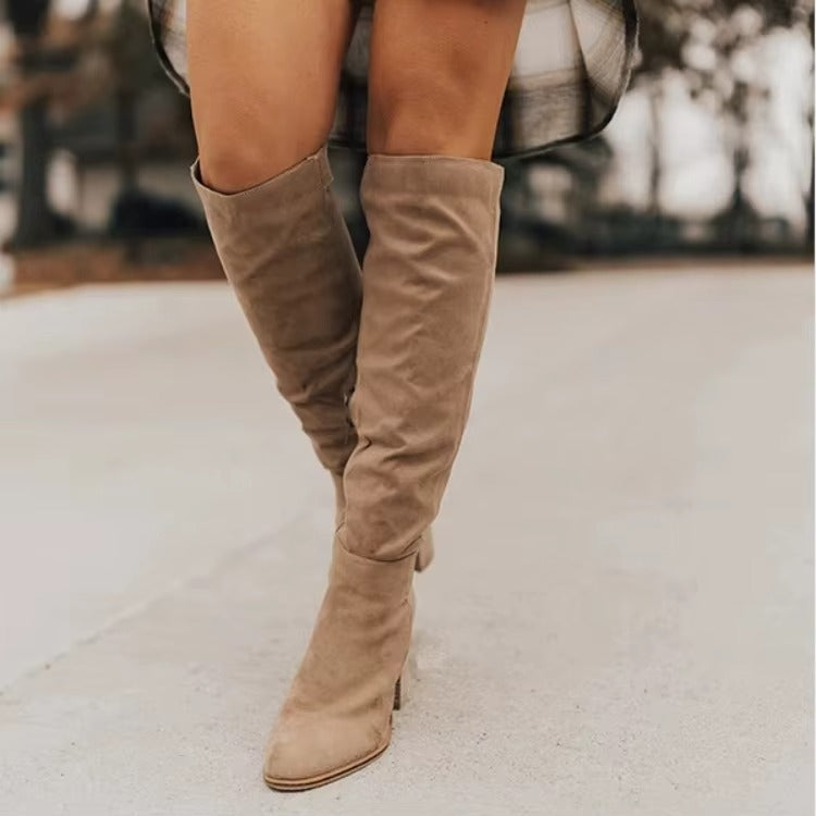Lerida Suede Knee Boots