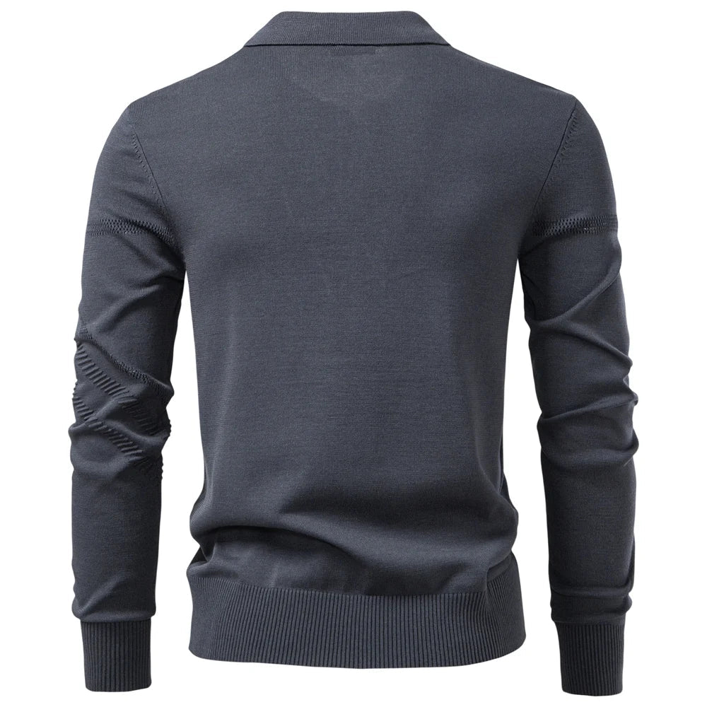 Lincoln Knit Polo Sweatshirt
