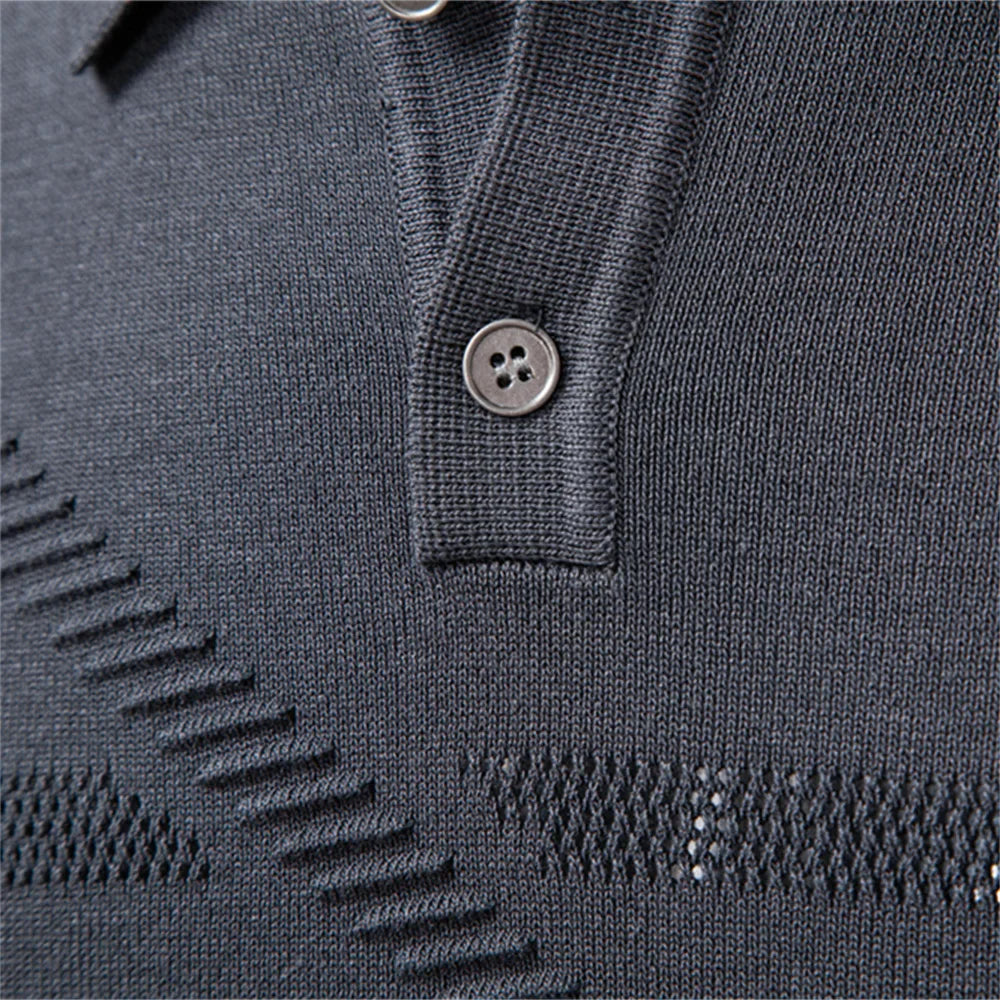 Lincoln Knit Polo Sweatshirt