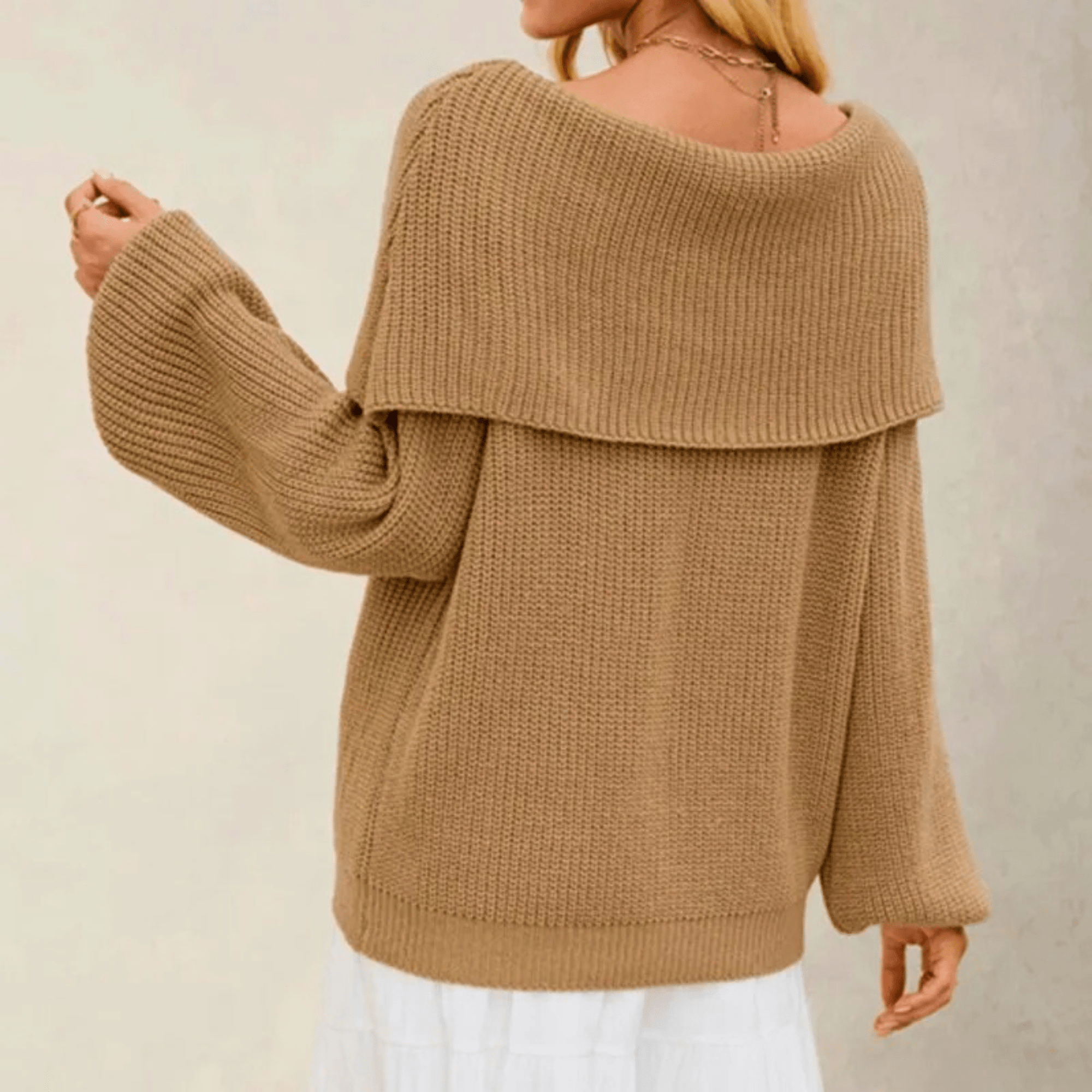Arlette Off-Shoulder Knit Sweater